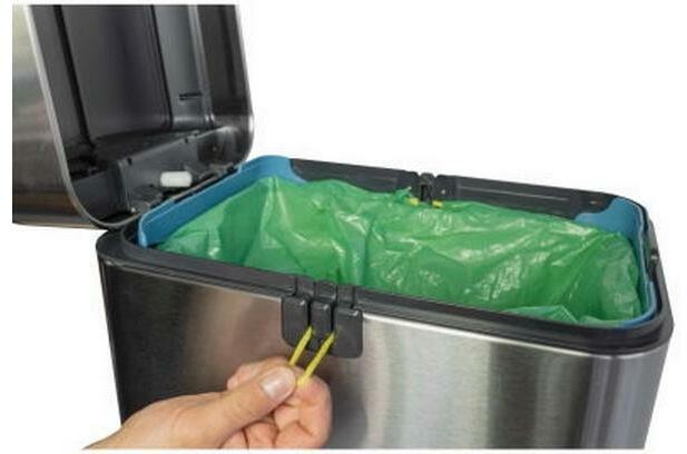 Produktbild Maul Tret-Abfallbehälter MAULwing 40l Edelstahl Doppeldeckel (40 l)