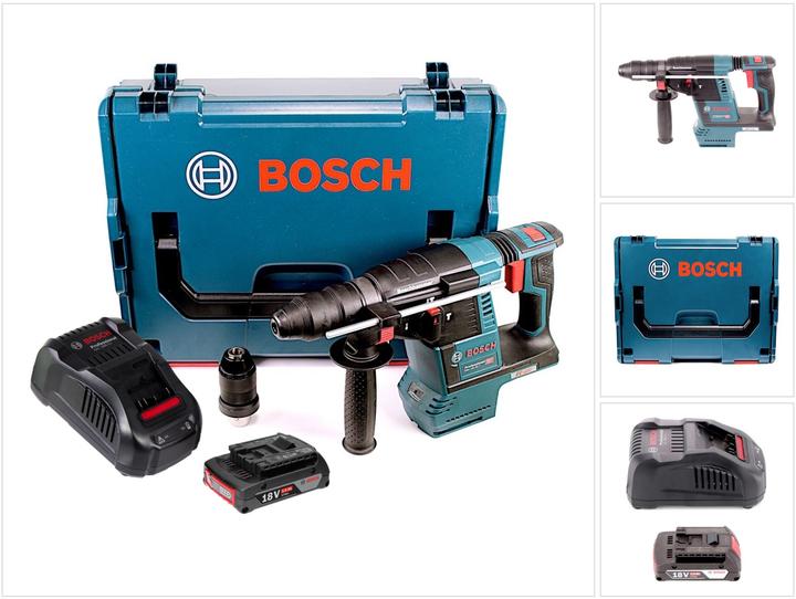 Produktbild Bosch Professional GBH 18V-26 F Akku Bohrhammer 18V 2,6J brushless SDS plus + 1x Akku 2,0Ah + Schnellladegerät +