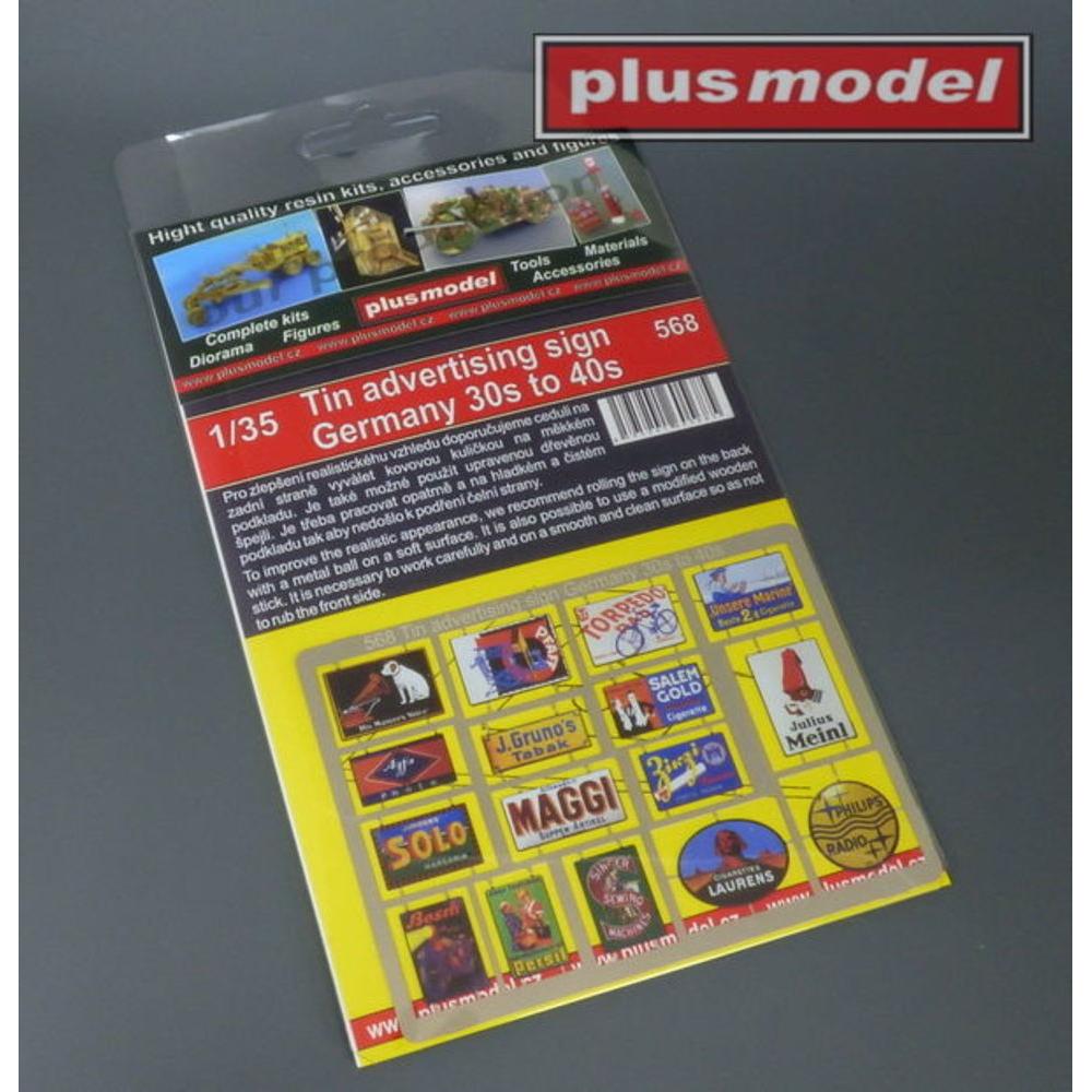 Plus Model Tin advertising sign Germany