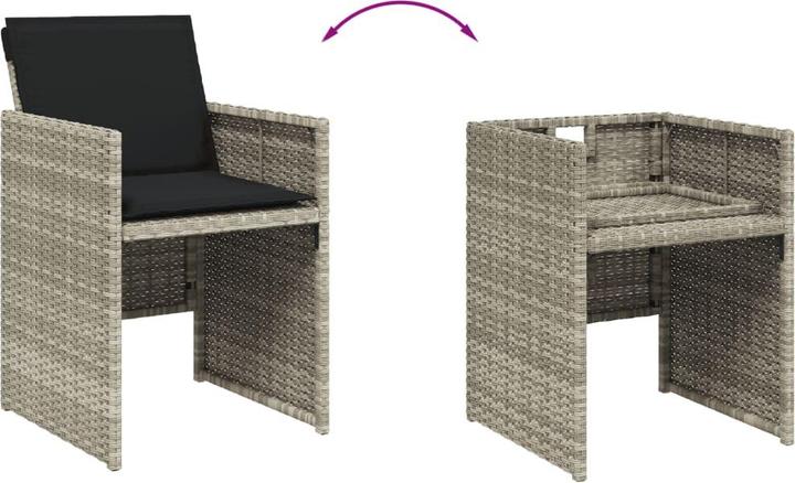 Produktbild vidaXL Garten Essgruppe (165 x 106 x 73 cm)