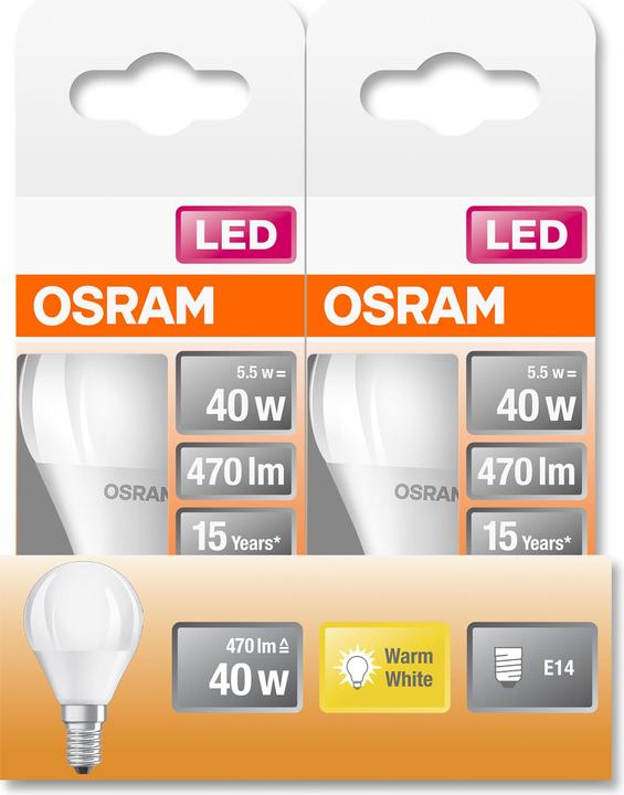Produktbild Osram Led Star Classic P (E14, 40 W, 470 lm, 1 x, F)