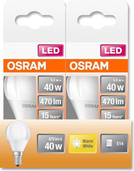 Produktbild Osram Led Star Classic P (E14, 40 W, 470 lm, 1 x, F)