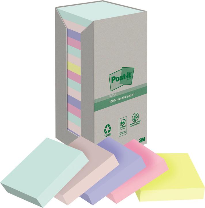 Image du produit Post-it Recycling Notes (76 x 76 mm)