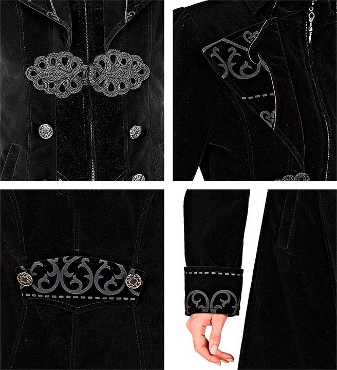 Immagine prodotto Widmann Schwarzer Gothic Mantel Aus Samt (M)