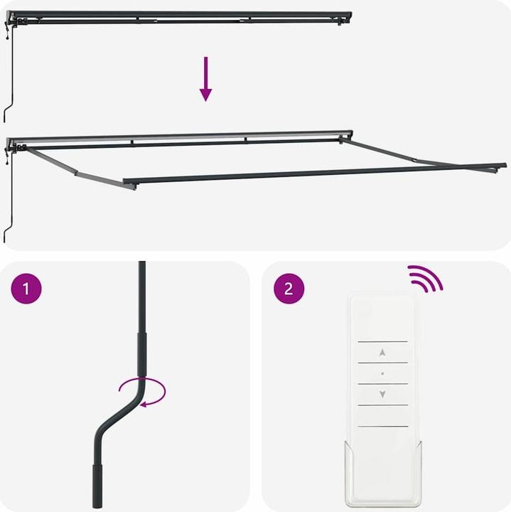 Actual product image vidaXL External shading (3 m)