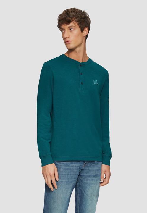 Actual product image S.Oliver T-Shirt Langarmshirt mit Henley-Ausschnitt und Garment Dye (3XL)