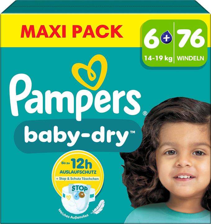Produktbild Pampers Baby-Dry (Gr. 6+, Halbmonatsbox, 76 Stück)