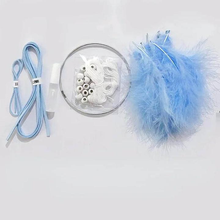 Image du produit Cover-Discount Kit de bricolage DIY attrape-rêves LED gris