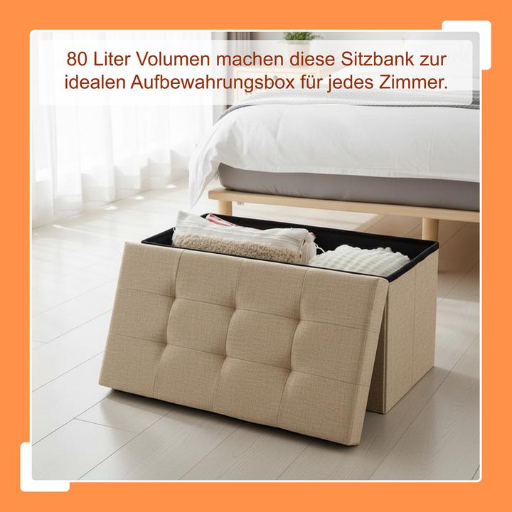 Image du produit Relaxdays Sitzbank aus Stoff (76 cm)