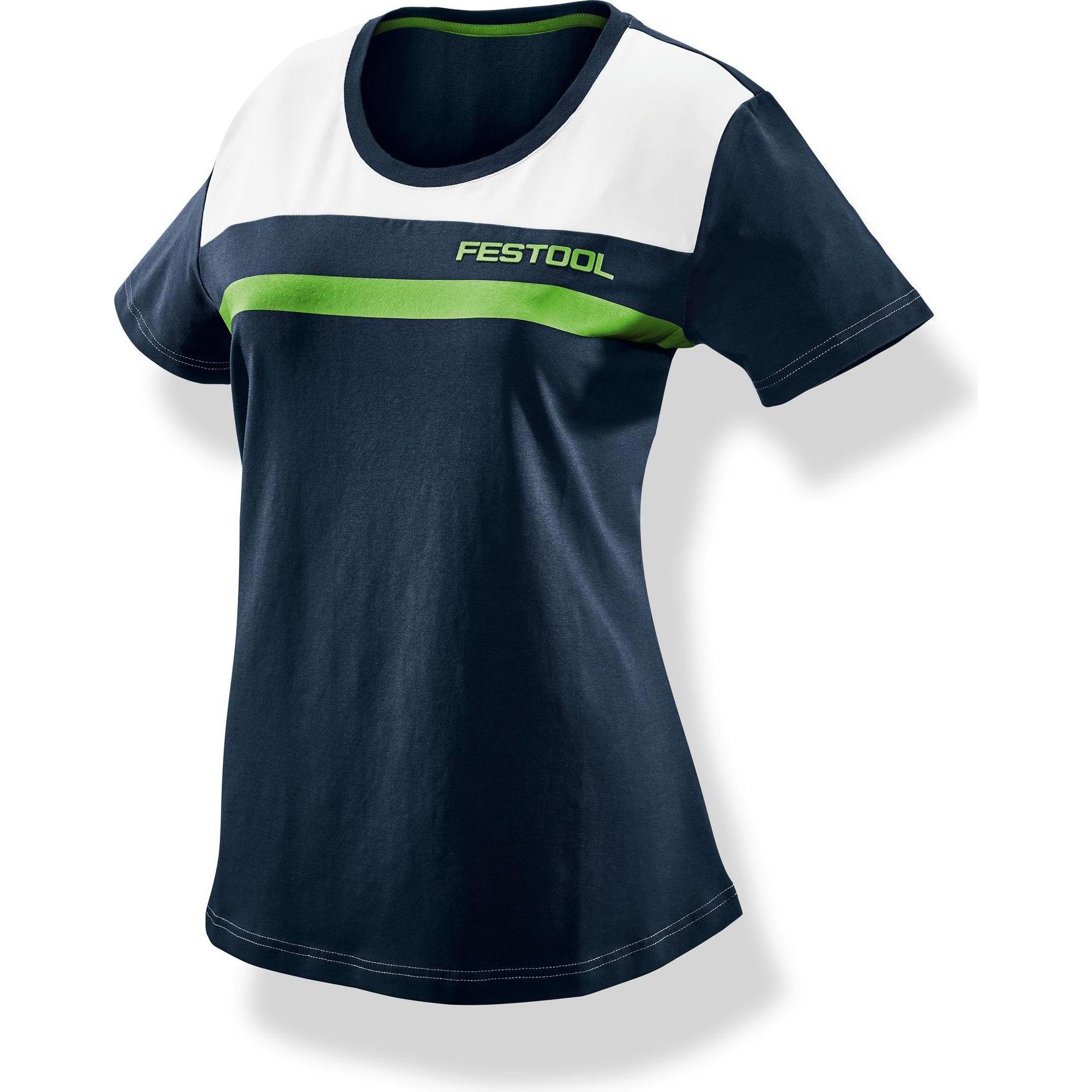 Festool, Damen, Shirt, Fashionshirt Damen FASH-LAD-FT1-S, Grün, Blau, Weiss, (S)