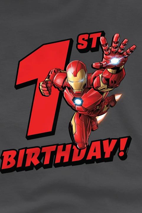 Produktbild Iron Man TShirt 1. Geburtstag (128)