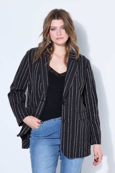 Image du produit Studio Untold Blazer oversize à rayures tennis et sequins (42, 44)