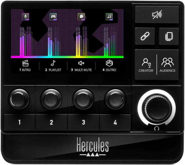 Actual product image Hercules Mixer control Stream 200 XLR Audio Controller retail