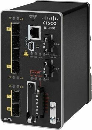 Actual product image Cisco IE 2000 WITH 4-PORT SFP 2-PORT UPLINKS LAN LITE IMA (6 ports)