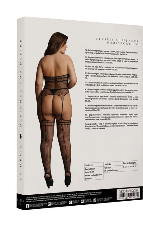 Productafbeelding Le Désir Strappy suspender bodystocking (Eén maat voor iedereen)
