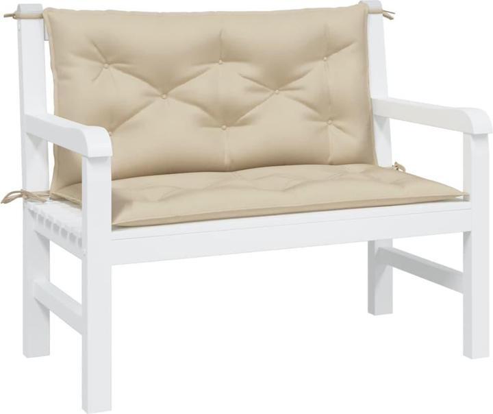Actual product image VidaXL Garden bench cushions 2 pcs. O x ford fabric (100 x 50 x 7 cm)