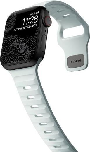 Actual product image Nomad Sport Band 38/40/41mm Icy Blue Glow (Fluororubber (FKM))