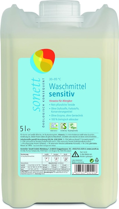 Image du produit Sonett sensible (27 Cycles de lavage, Liquide)