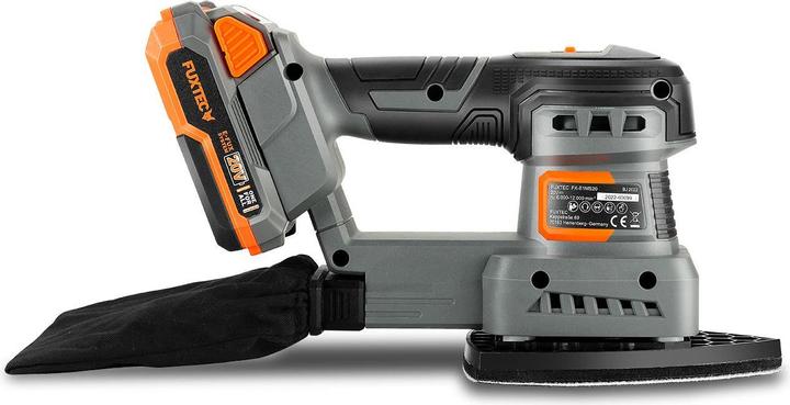 Image du produit Fuxtec Ponceuse vibrante sans fil 20V FX-E1MS20 SET avec 1 x batterie 2Ah, 1 x chargeur 1A (Ponceuse vibrante)