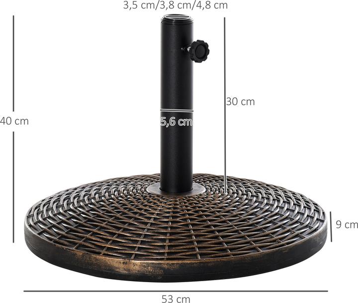 Produktbild Outsunny Sonnenschirmständer