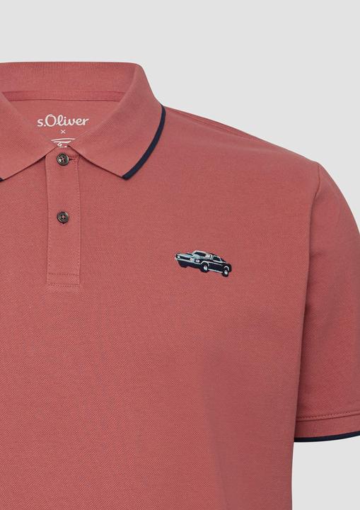 Produktbild S.Oliver Polo-Shirt Poloshirt aus Piqué mit Stickerei und Ford®-Artwork (XXL)