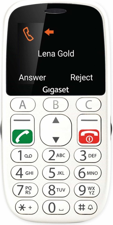Productafbeelding Gigaset GL390 Dual SIM - Parelwit (2.20", 0.30 Mpx, 2G)