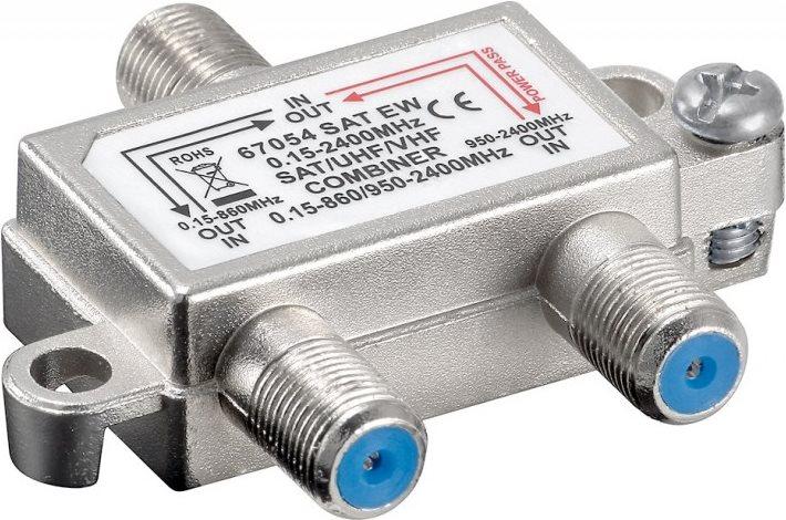Produktbild Goobay SAT-TV-Einschleuseweiche (Dämpfer)