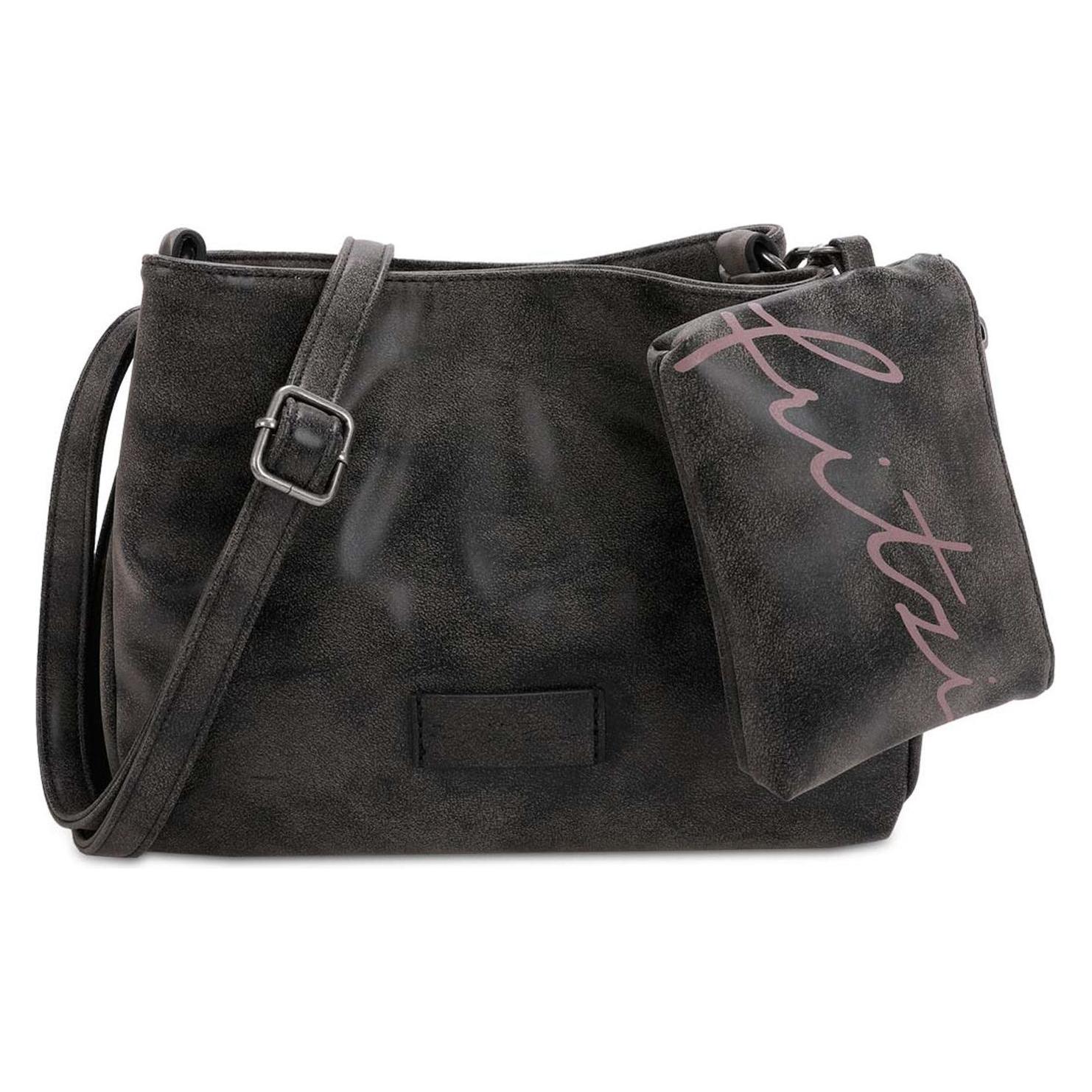 Fritzi Aus Preußen, Damen, Handtasche, Split03, Schwarz