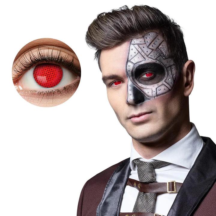 Actual product image Boland Contact lenses Cyborg: weekly lenses (Red)