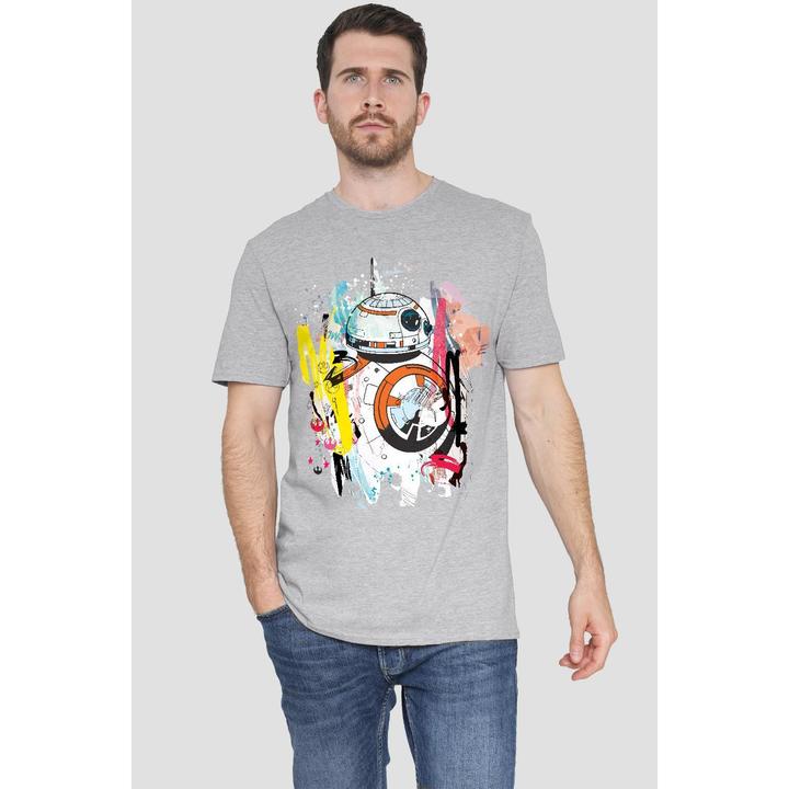 Actual product image Star Wars Mens BB-8 Abstract T-Shirt (L)