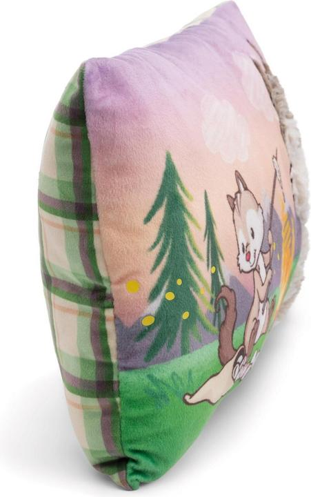 Actual product image NICI 49954 Cushion Wolf Winny & Chipmunk Jojo 43x25cm (43 x 25 cm)