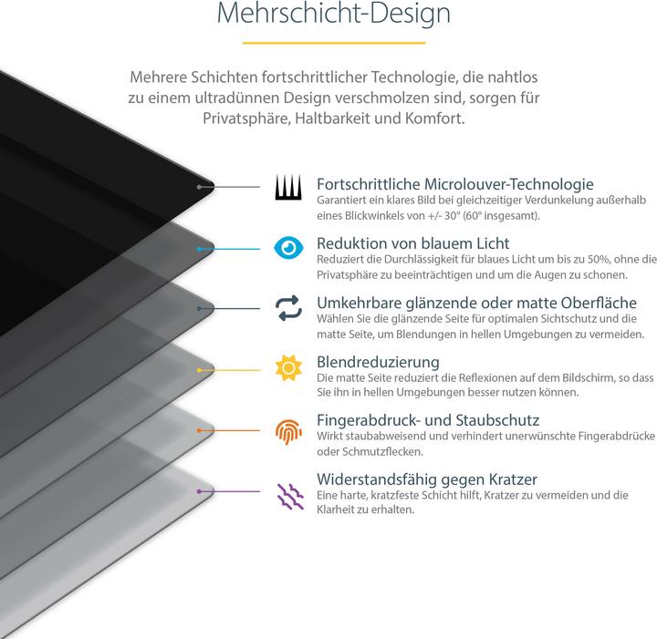 Produktbild StarTech 16in Privacy Screen (13.82", 16 : 10)