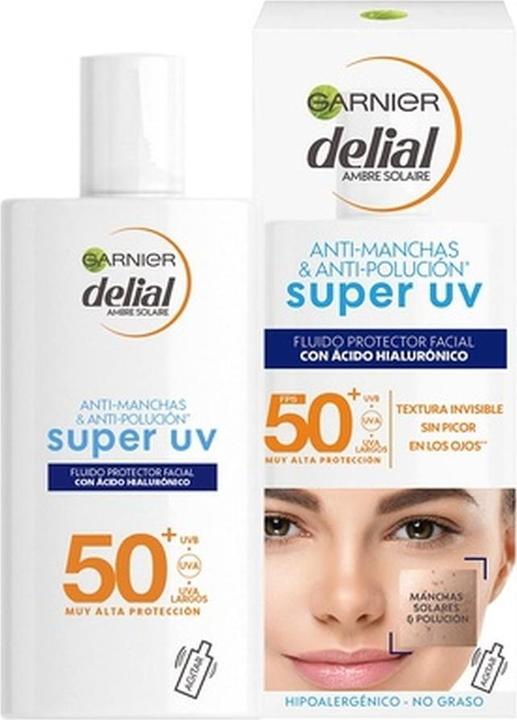 Garnier 3600542298254, Sonnenschutzcreme, Gesicht, 40 ml, Flasche, Schutz, Empflindliche Haut (Sonnencreme Gesicht, SPF 50, 40 ml)