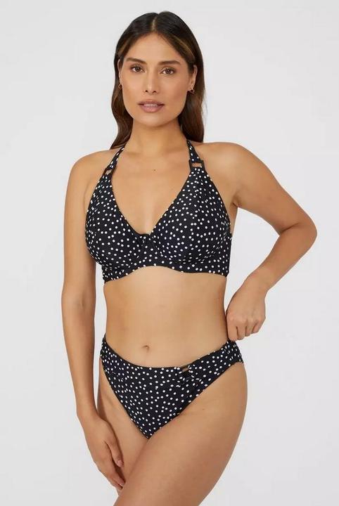 Actual product image Universal Textiles Womens/Ladies Spotted Ring Detail Bikini Bottoms