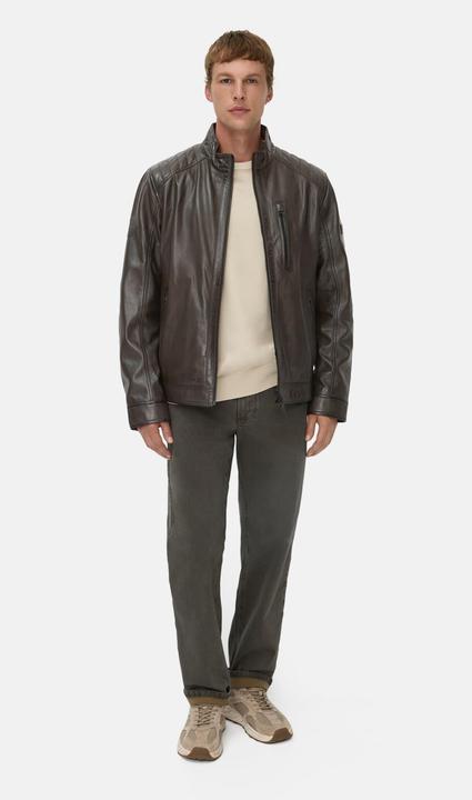 Immagine prodotto Camel Active Leder Bikerjacke mit Stehkragen (48)