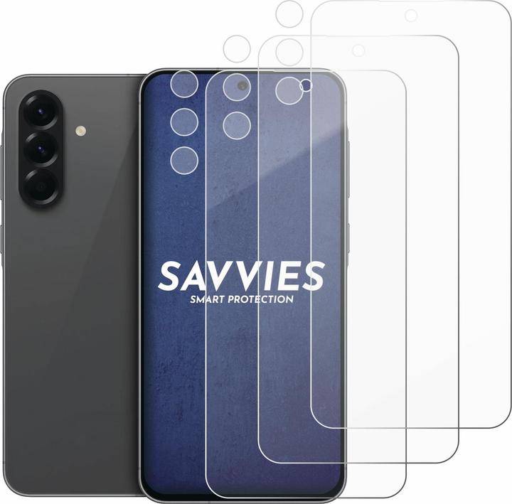 Produktbild Savvies Panzer Schutzglas für Samsung Galaxy A56 5G (Display+Kamera) Schutzfolie Displayschutz Display (3 Stk., Samsung Galaxy A56)