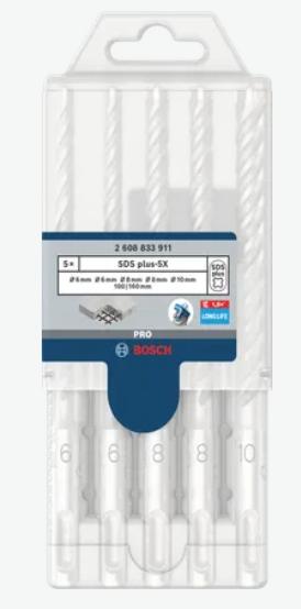 Produktbild Bosch Zubehör Pro SDS plus-5X Hammerbohrer-Set (10 mm, 6, 8)