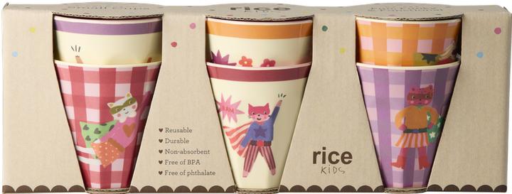 Rice - Melamine Kids Cup with Hero Print - Pink - Small - 160 ml
