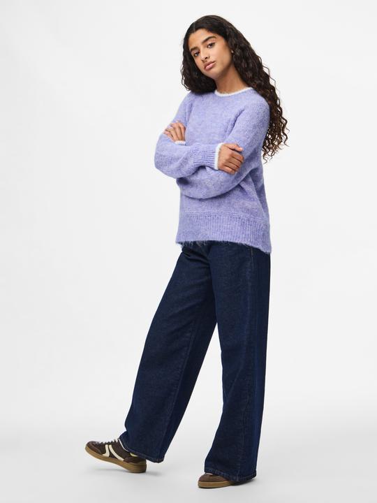 Image du produit Pieces Pcivy Ls O-Neck Contrast Knit Noos Bc (XS)