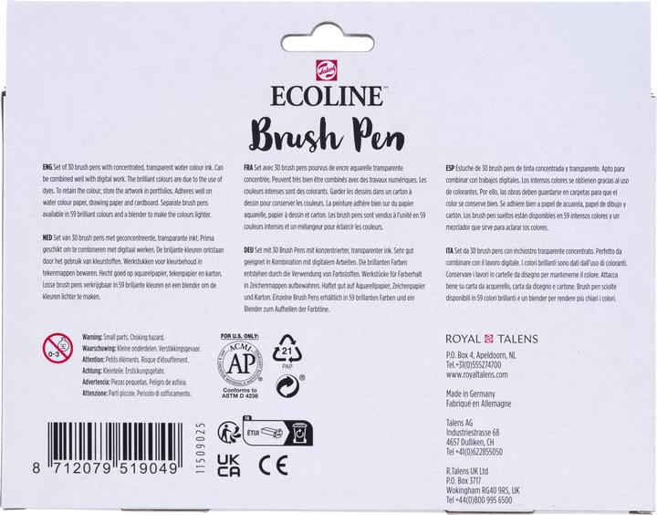Actual product image Talens Ecoline (30 x)