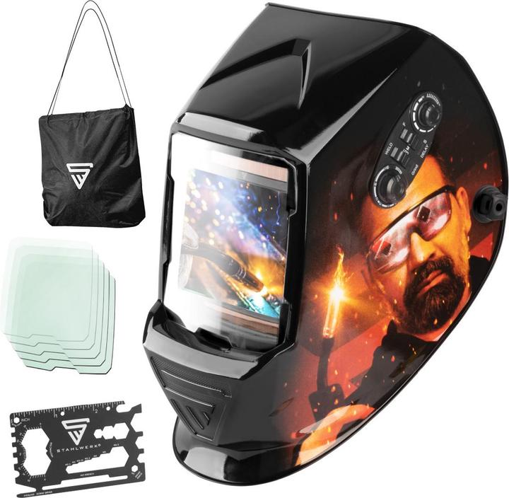 Produktbild Stahlwerk Automatik Schweisshelm STR-1000 "Sonderedition Rico" 3 in 1 Real Colour