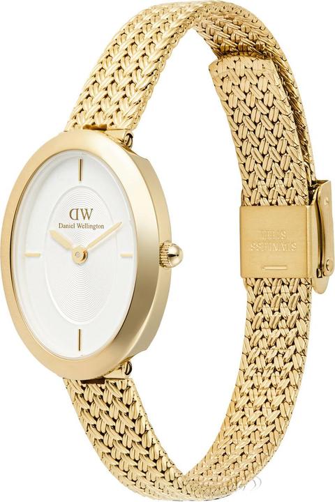 Produktbild Daniel Wellington Juliette Braided Mesh White Sunray Gold (Analoguhr)