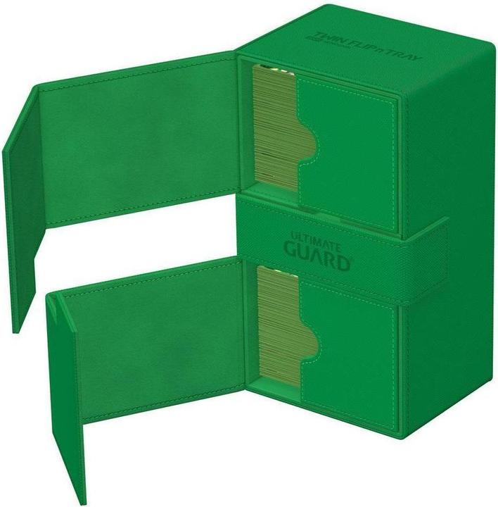 Actual product image Ultimate Guard Twin Flip'n'Tray 200+ XenoSkin Monocolor Vert