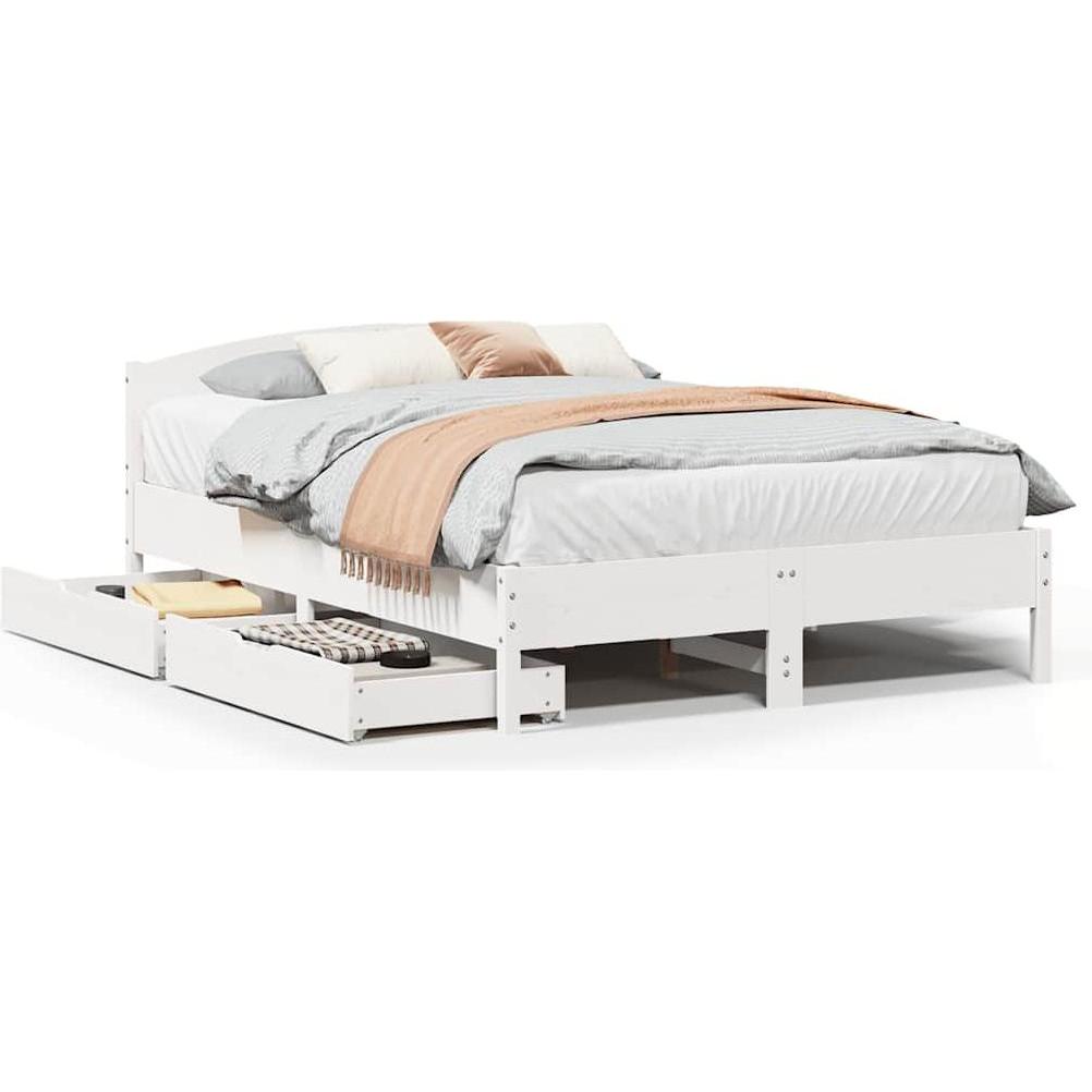 VidaXL, Bett, Bett ohne Matratze (140 x 190 cm)