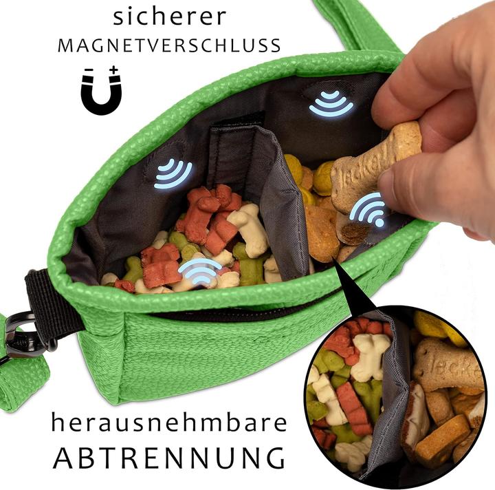 Actual product image Ostfriesenpfoten Leckerlibeutel Frieda mit Einhandmagnetverschluss (M, Agility, Upbringing)