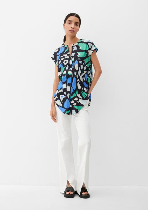 Immagine prodotto s.Oliver Bluse Satinbluse mit Allover-Muster (36)