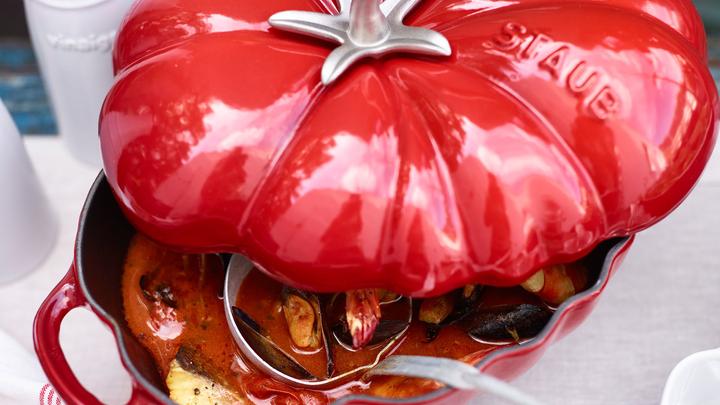 Productafbeelding Staub Cocotte "Tomaat (25 cm, Braadpan + kasserol, Gietijzer)