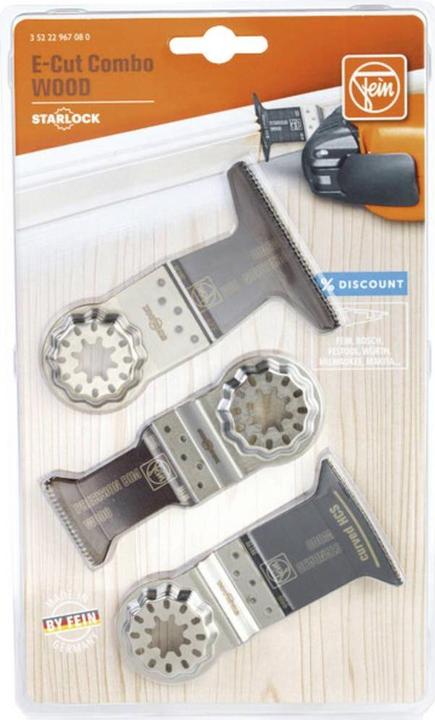 Produktbild Fein Tauchsägeblatt E-Cut Combo Starlock Wood, 3-teilig