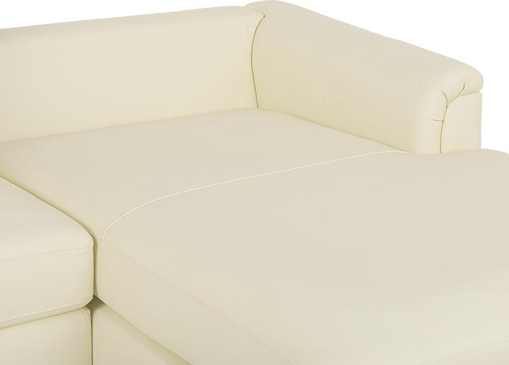 Produktbild Beliani Linkes Leder-Ecksofa beige Farbe OSLO (Ecksofa)