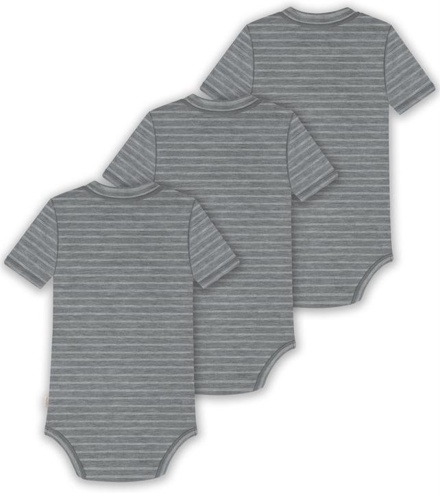 Actual product image Normani Set of 3 baby merino short-sleeved body "Tihoi" - 9315 (74)